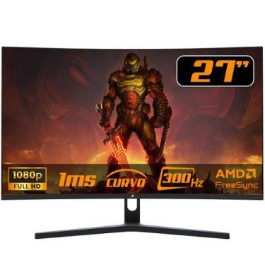 Imagem de Monitor Gamer SuperFrame Precision 27 Pol Curvo Full HD 1ms 300Hz Free