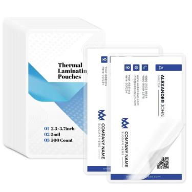 Imagem de Envelopes para Plastificação CXIIPOL 500 Unidades 5 mil 5,8 x 9,4 cm