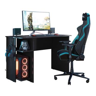 Imagem de Mesa Gamer 3875 Preto Qmovi