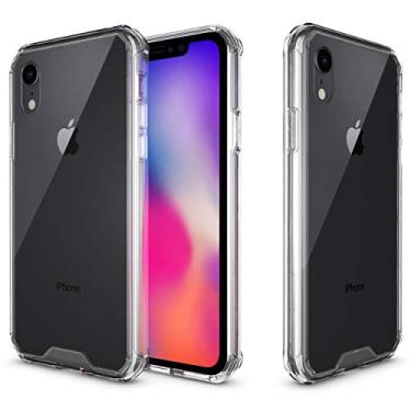Imagem de Capa para iPhone XR da rooCASE, capa de policarbonato TPU ultra fina e leve projetada para Apple iPhone XR (2018), transparente