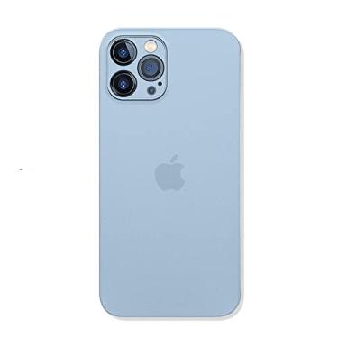 Imagem de Capa macia transparente fosca ultra fina para iphone 13 12 mini 11 pro max x xs xr 7 8 plus se2 capa traseira dura transparente pp, azul, para ipone se 2020