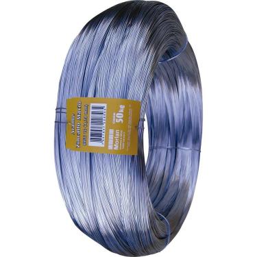 Imagem de Arame Liso Galvanizado Morlan 18 Industrial Rolo 50Kg
