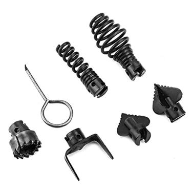 Imagem de Tingpai Conjunto de eça de corte combinada pa máquina de limpeza de drenos de aço manganês de 7 unidades de 16 mm pa máquina de d gagem de dutos