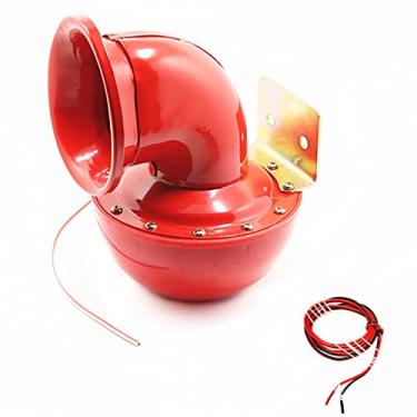 Imagem de Viping Buzina de carro 150db buzina de ar elétrico buzina de bula buzina vermelha exclusiva chamada de som Buzina de metal super alta para qualquer 12V veículos caminhões, caminhões, trens barcos carros de motocicleta etc