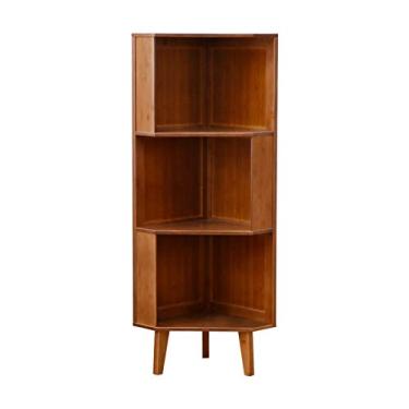 Imagem de KIZQYN Estante de livros 3 camadas em forma de escada do chão ao teto estante independente prateleira de armazenamento adequada para escritório sala de estar estante