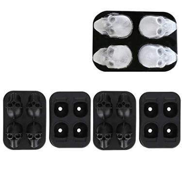 Imagem de Molde de Gelo, Molde de Cubos de Gelo, Barra Multifuncional 3D Silicone para Doces Cubos de Gelo