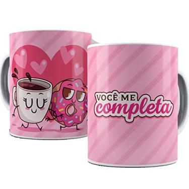 Imagem de Caneca você me completa presente dia dos namoradas fofo