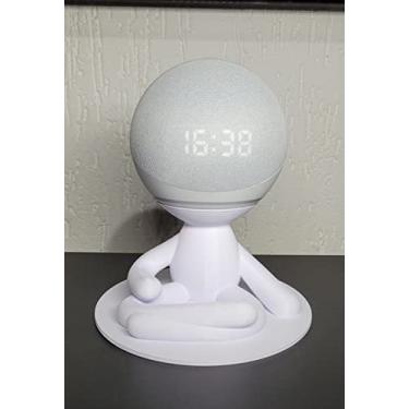 Imagem de Suporte Para Echo Dot 4/5 Alexa Robert Yoga COR:BRANCO