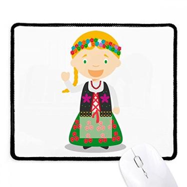 Imagem de Mousepad Smile Blond Poland com borda costurada para jogos
