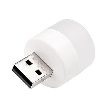 Imagem de Mini Luminária Luz Lampada Led Abajur Usb Notebook - 5 unidades (Branco Frio)