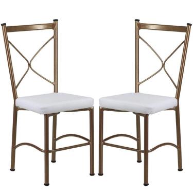 Imagem de Kit 2 Cadeiras Buffet em Alumínio para Cozinha, Restaurante - Trama