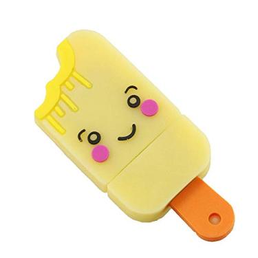 Imagem de 8GB Ice Cream Model USB 3.0 Flash Drive 3.0 Pen Drive USB Jump Drive Memory Stick Zip Drive USB - Amarelo