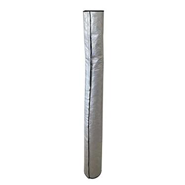 Imagem de Envoltório portátil da cobertura da mangueira do condicionador de ar, envoltório do tubo das mangueiras de exaustão do condicionador de ar do filme de alumínio, luva isolada universal da tampa da vent