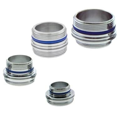 Imagem de Conjunto de adaptadores de torneira de cache – Converta 4 tamanhos comuns de cache para levar aeradores femininos padrão