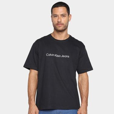 Imagem de Camiseta Manga Curta Calvin Klein Embossed Masculina-Masculino