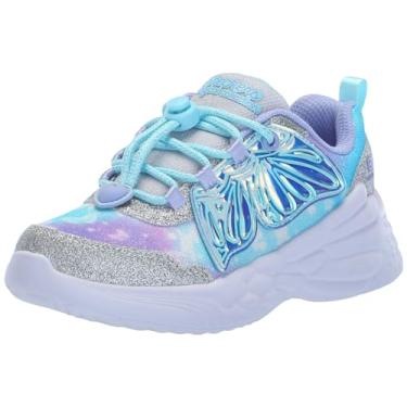 Imagem de Skechers Tênis infantil Dream Racer - Wing Brites, Prata/lavanda, 15
