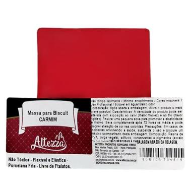 Imagem de Massa Biscuit Colorida/Natural/Branco Fashion Colors 1kg - Escolha a Cor (Carmim)