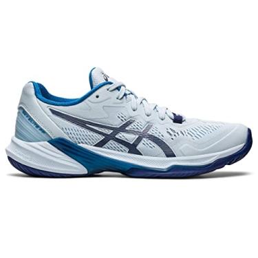 Imagem de ASICS Tênis de vôlei feminino Sky Elite FlyteFoam 2, Azul celeste/índigo, 39