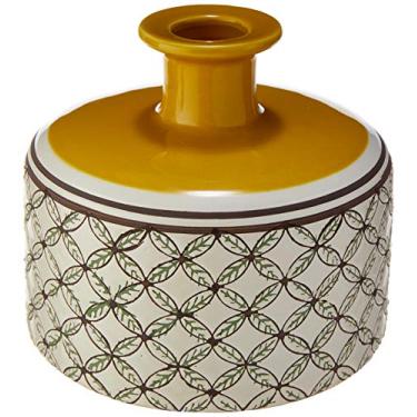 Imagem de Ellen Garrafa Decorativ 14 * 16cm Ceramica Amar/bran Cn Home & Co Único