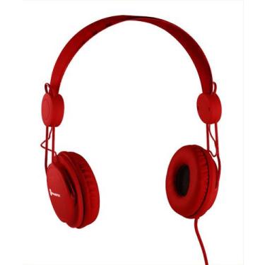 Imagem de Headphone Estéreo Hi-Fi GT Soul Colors - Vermelho  Goldentec - Goldent