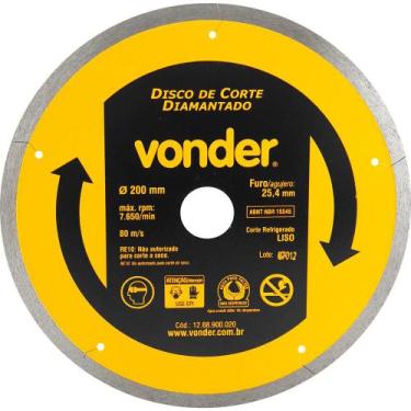 Imagem de Disco Diamantado 200Mm Liso - Vonder