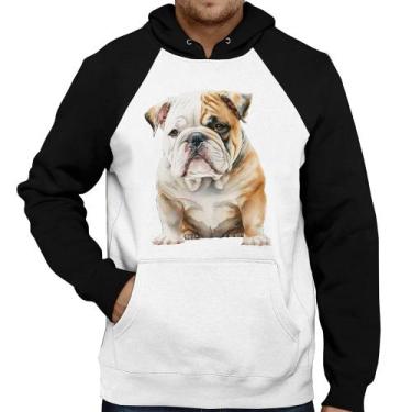 Imagem de Moletom Bulldog-Inglês - Foca na Moda, Branco, Preto, GG