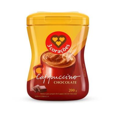 Imagem de Cappuccino Chocolate 3 Corações Pote 200g