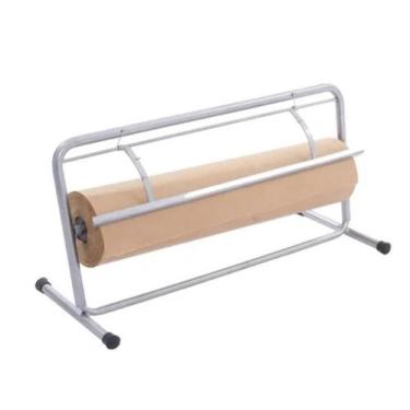 Imagem de Suporte + bobina 60 cm papel kraft monolucido 80 gr bancada embalagem 