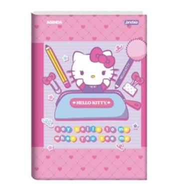 Imagem de Agenda Jandaia 134x200mm 192 Páginas Hello Kitty