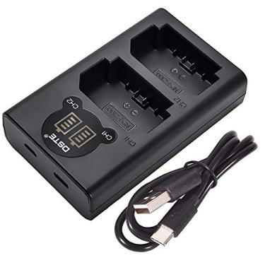 Imagem de DSTE Carregador de bateria NP-FZ100, carregador LCD duplo compatível com câmera Sony ZV-E1 A6600 A6700 FX3 FX30 A1 A9 A9II A9R A9S A7CII a7C A7III A7IV A7RIII A7RIV A7RV A7SIII