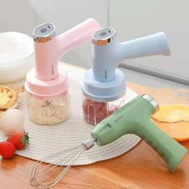 Imagem de Mini Batedeira Elétrica Portátil Sem Fio, Processador de Alimentos com Acessórios, cores aleátorias de acordo com estoque