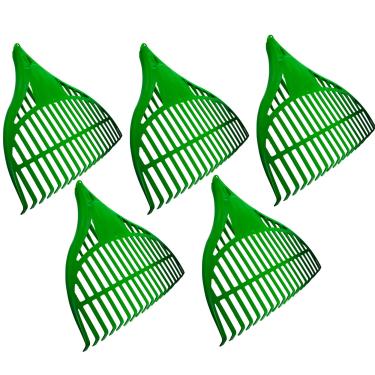 Imagem de Kit 5 Vassoura Rastelo De Jardim 20 Dentes e 47cm Para Folhas, Gramado, Feno, Palha, Sem Cabo - Plasdoni