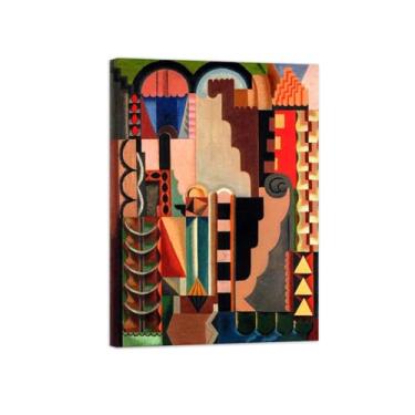 Imagem de Imagem Abstrata Arte Parede Pintura-Impressões Modernas-Composition-Famoso Pôster para Sala de Estar 50x70cm-19x27in Tela Embrulhada