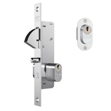 Imagem de Fechadura 901 para Porta de Correr com Acabamento Cromado e Espelho de