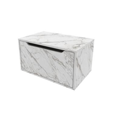 Imagem de Balcão Gabinete 60cm com 1 Porta BN3646 Mármore Branco  - Tecno