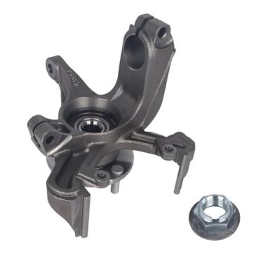 Imagem de KUSATEC 698-223 Junta de direção de suspensão dianteira e conjunto de cubo de rolamento de roda compatível com Ford Focus 2000 2001 2002 2003 2004, lado esquerdo do motorista, substitui # 2M5Z3K186BA