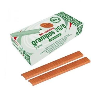 Imagem de Grampos 26/6 Com 5000 Unidades - ACC - COBREADOS