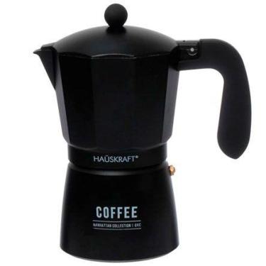 Imagem de Cafeteira De Alumínio Manhattan Coffee Italiana Preta 450 Ml - HAUSKRA