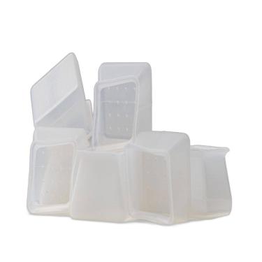 Imagem de Kit 8 Pé Silicone Cadeira Quadrado Mesa Capa Para Moveis