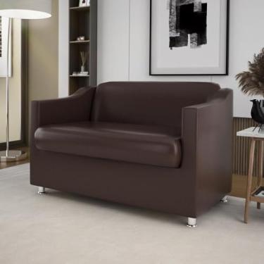 Imagem de Namoradeira Tilla Recepção Clinica Medica – Balaqui Decor Cor:marrom