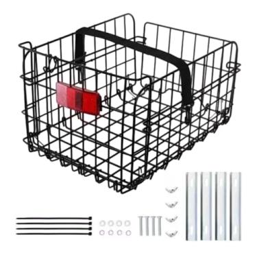 Imagem de RNXRZANK Cesto Traseiro para Bicicleta com Características Refletivas E Grande Capacidade para Ciclismo