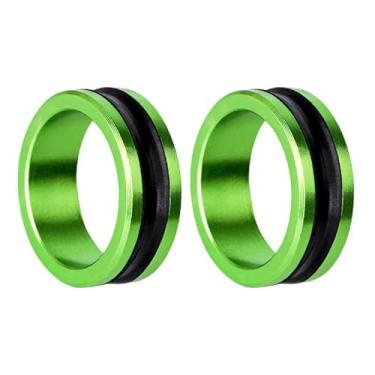 Imagem de RNXRZANK Linha de Pesca, Puxador de Linha, Enrolador de Fio, Metal, Ferramenta de Pesca Leve, Liga de Alumínio, Cabo Antiderrapante para Nós Seguros, 2 Peças Verdes