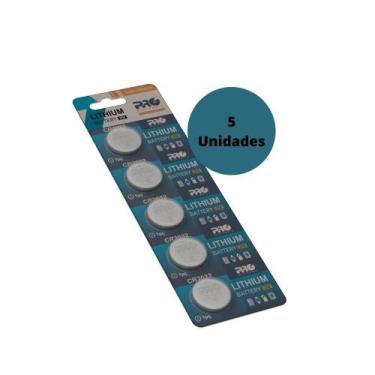 Imagem de Kit Com 5 Baterias de Lítio PQBA-CR 2032 - 3V Proeletronic