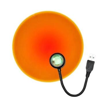 Imagem de Lâmpada De Projeção De Pôr Do Sol USB Luz Noturna De Atmosfera De Arco