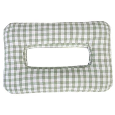 Imagem de Travesseiro de piercing, travesseiro de orelha para pessoas que dormem de lado, 45,7 x 30,5 x 30 cm, brinco de enchimento de algodão respirável com orifício de orelha