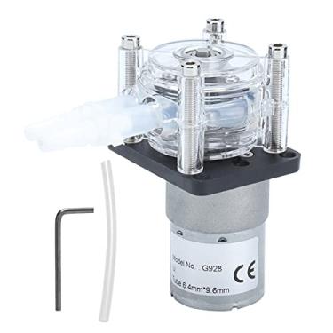 Imagem de Grcfumo Bomba peristáltica, bomba de dosagem para tanque de recife, bomba peristáltica Bombas de dosagem líquida de rolamento de esferas de fluxo grande com tubo de silicone 500ml (12V)