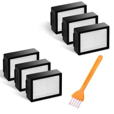 Imagem de APZOVO Pacote com 6 filtros HEPA de substituição para iRobot Roomba i7 i7+ i3 i3+ i4 i4+ i6 i6+ i8 i8+ E5 E6 E7 J5 J5+ J6 J6+ J8 J8+