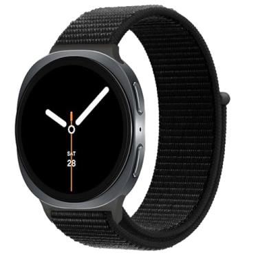 Imagem de Pulseiras de nylon para Samsung Galaxy Watch 8 de 40 mm e 44 mm/8 Classic 46 mm masculino/feminino, pulseira esportiva de tecido macio para Samsung Galaxy Watch 8 Classic de 46 mm/8 44 mm e 40 mm
