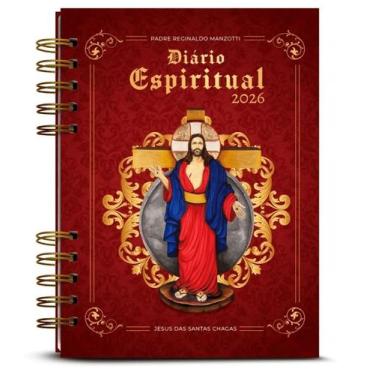 Imagem de Diário Espiritual 2026 - Padre Reginaldo Manzotti - Capa Clássica - Ev