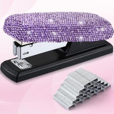 Imagem de Grampeador Yexiya Bling Crystal Purple 11,5x3 cm Elegante